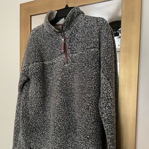 Women’s True Grit Sherpa Fleece 1/4 Zip Frosty Tip Pullover Jacket (S) - used